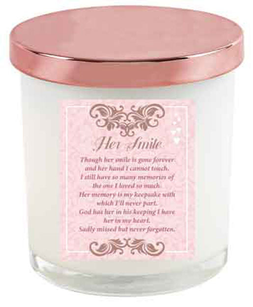 HER SMILE CANDLE ROSE GOLD