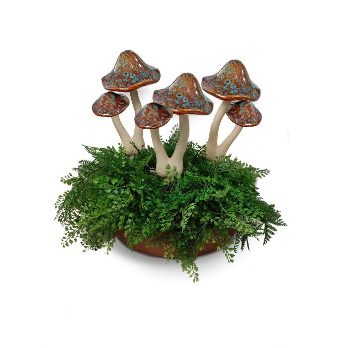 Mushroom Ceramic Brown Double