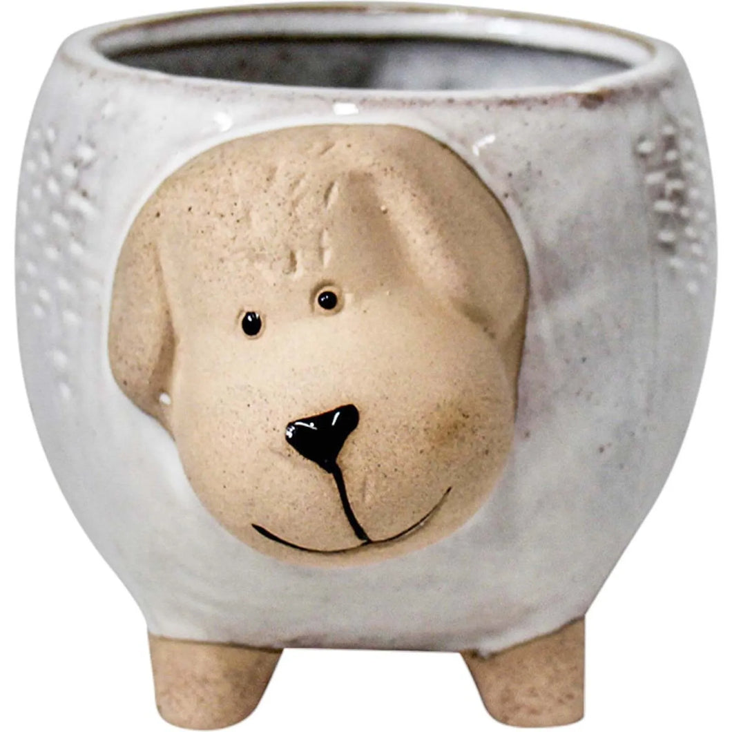 Planter snoopy dog natural