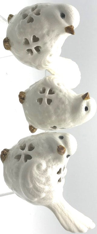 Adrienne Birds White – 2 Assorted 10cm