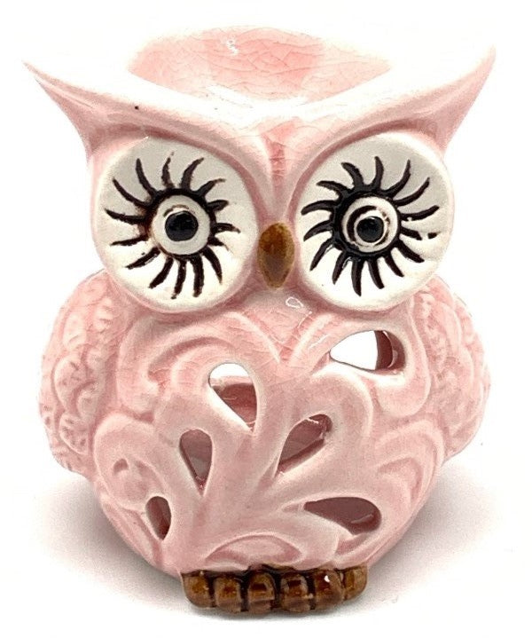 Ralphina Owl Wide Eyes Pink 10cm