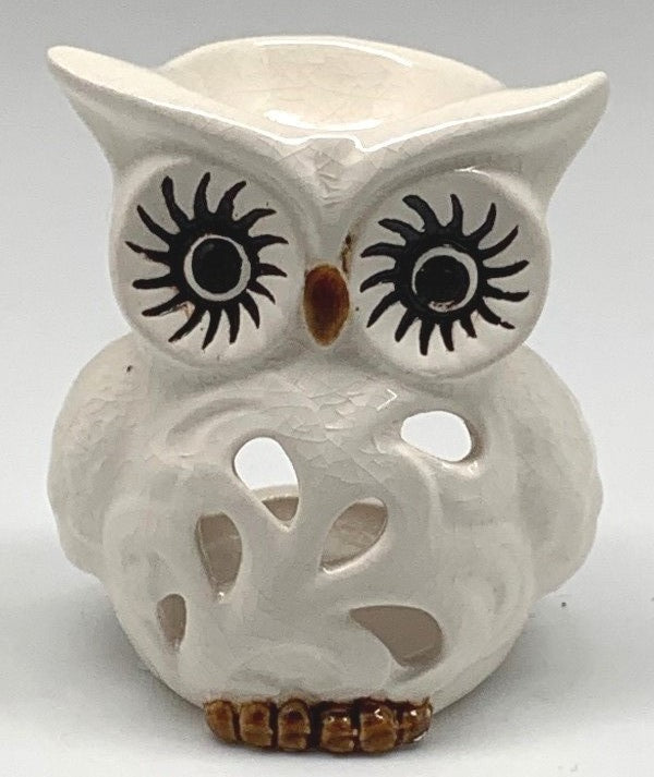 Ralphina Owl Wide Eyes White 10cm