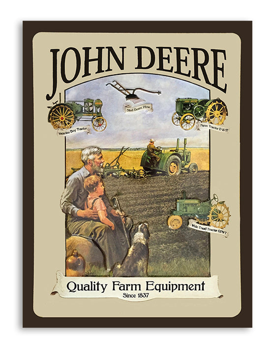 Sign John Deere Tractors 30×40