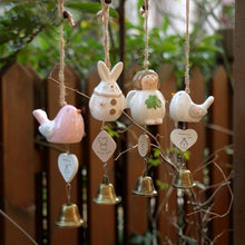 Load image into Gallery viewer, Porcelain wind chime rabbit
