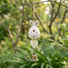 Load image into Gallery viewer, Porcelain wind chime rabbit
