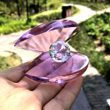 Load image into Gallery viewer, Crystal Clam Shell with Pearl Decoration
