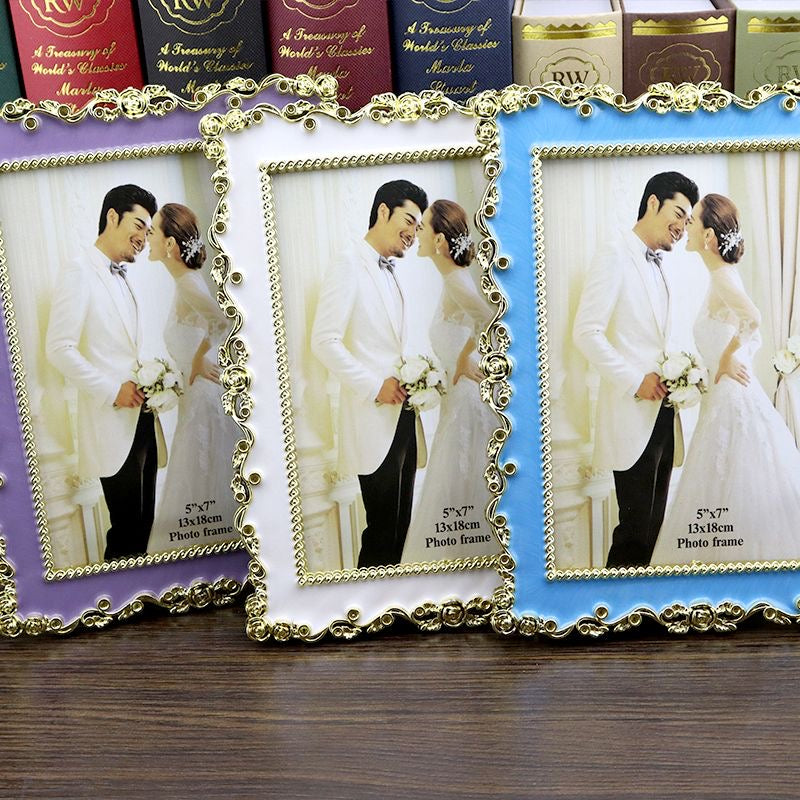 Gold Framed White Photo Frames ( Large )