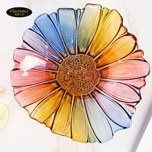 Load image into Gallery viewer, Rainbow Flower Glass Plate
