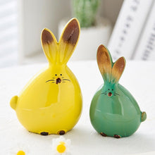 Load image into Gallery viewer, YELLOW &amp; GREEN RABBIT PAIR

