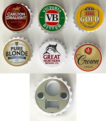 Beer Bottle Opener Magnets 12 assorted