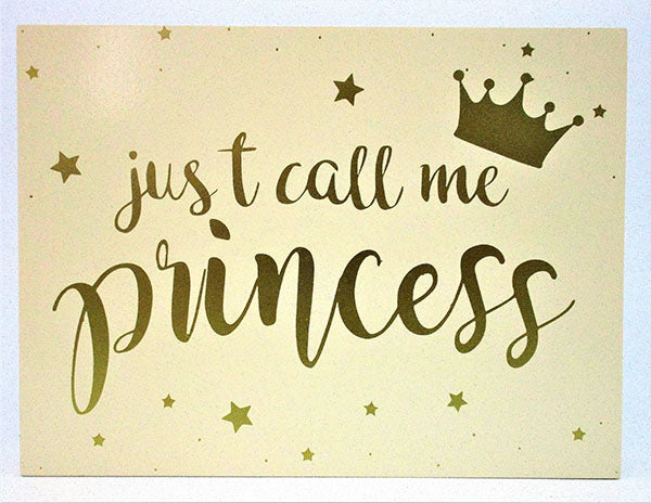 Block: Just Call me Princess 20cm x 15cm