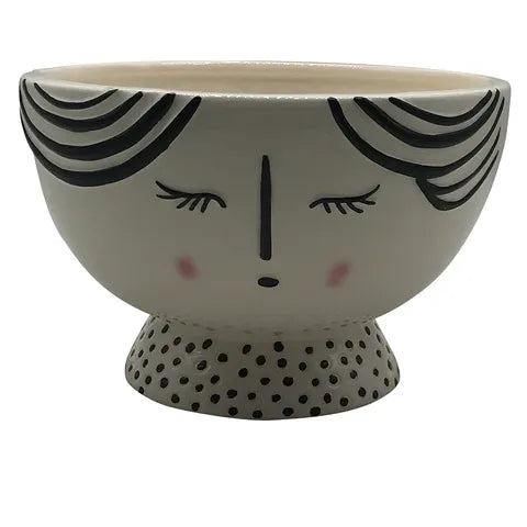 GILDA CERAMIC FOOTED POT