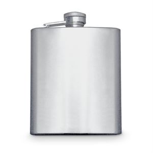 HIP FLASK 7oz MATTE SILVER