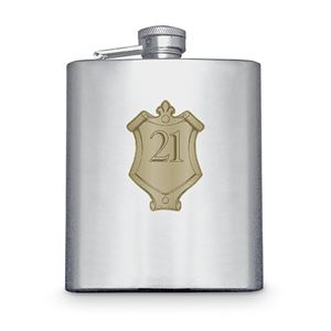 BADGE HIP FLASK