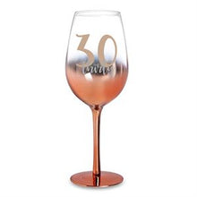 Load image into Gallery viewer, ROSE GOLD OMBRE WINE GLASS
