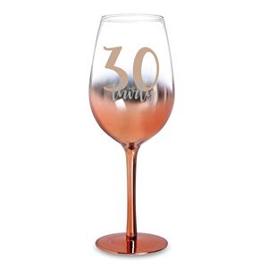 ROSE GOLD OMBRE WINE GLASS