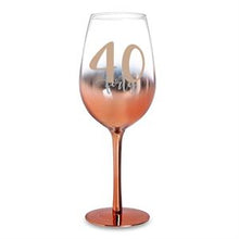 Load image into Gallery viewer, ROSE GOLD OMBRE WINE GLASS
