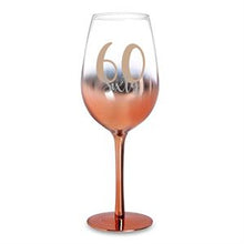 Load image into Gallery viewer, ROSE GOLD OMBRE WINE GLASS
