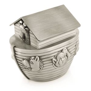 PEWTER NOAH'S ARK MONEYBANK