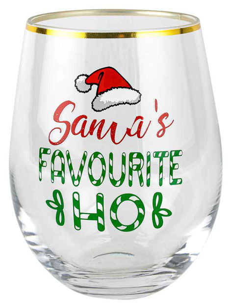 NOVELTY CHRISTMAS STEMLESS SANTAS FAVOURITE HO