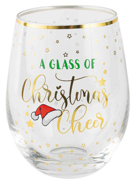 NOVELTY CHRISTMAS STEMLESS A GLASS OF CHRISTMAS