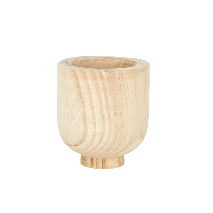 Wade Wooden Footed Pot