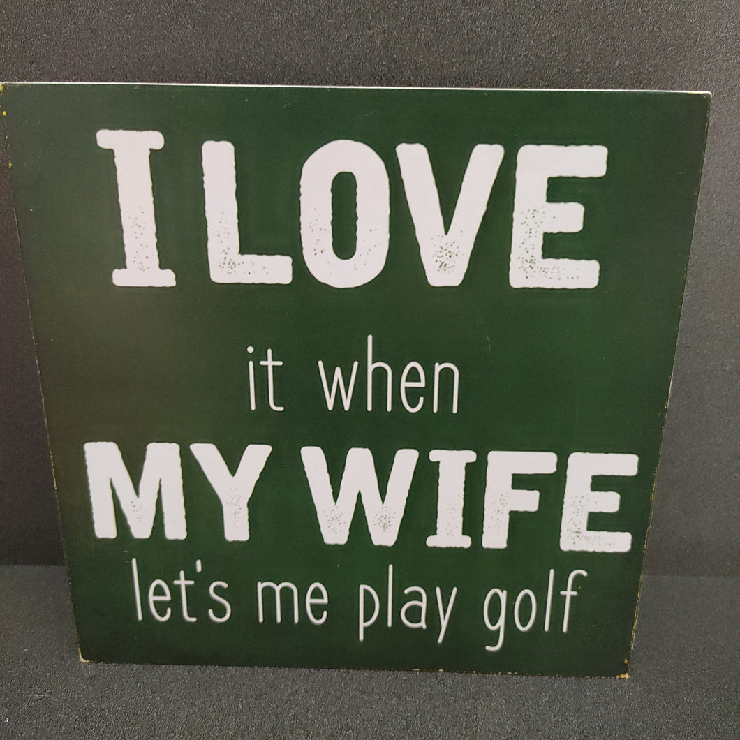 Standing Wife Golf