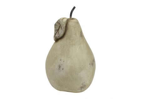 Pear Cement Sculpture Ivory