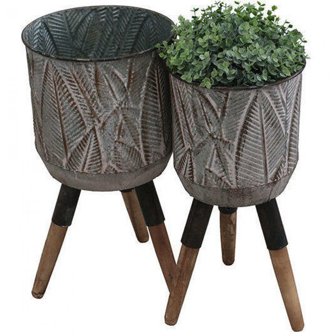 Plant Stands Leaves S/2