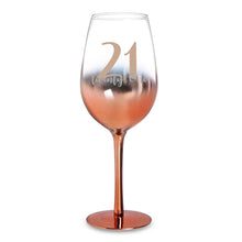 Load image into Gallery viewer, ROSE GOLD OMBRE WINE GLASS
