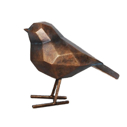 BRONZE GEOMETRIC BIRD