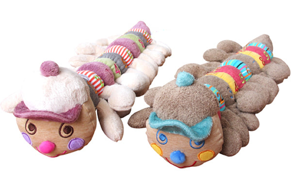 Babyboo assorted baby neutral blue/ pink caterpillars 60cm