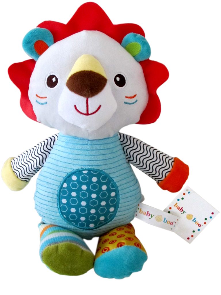 Plush lion with rattle 32cm