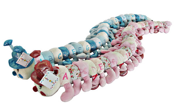 Babyboo assorted metallic blue/pink 160cm caterpillar