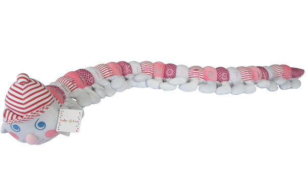 Baby Boo - Caterpillar Pink With Pink Striped Cap