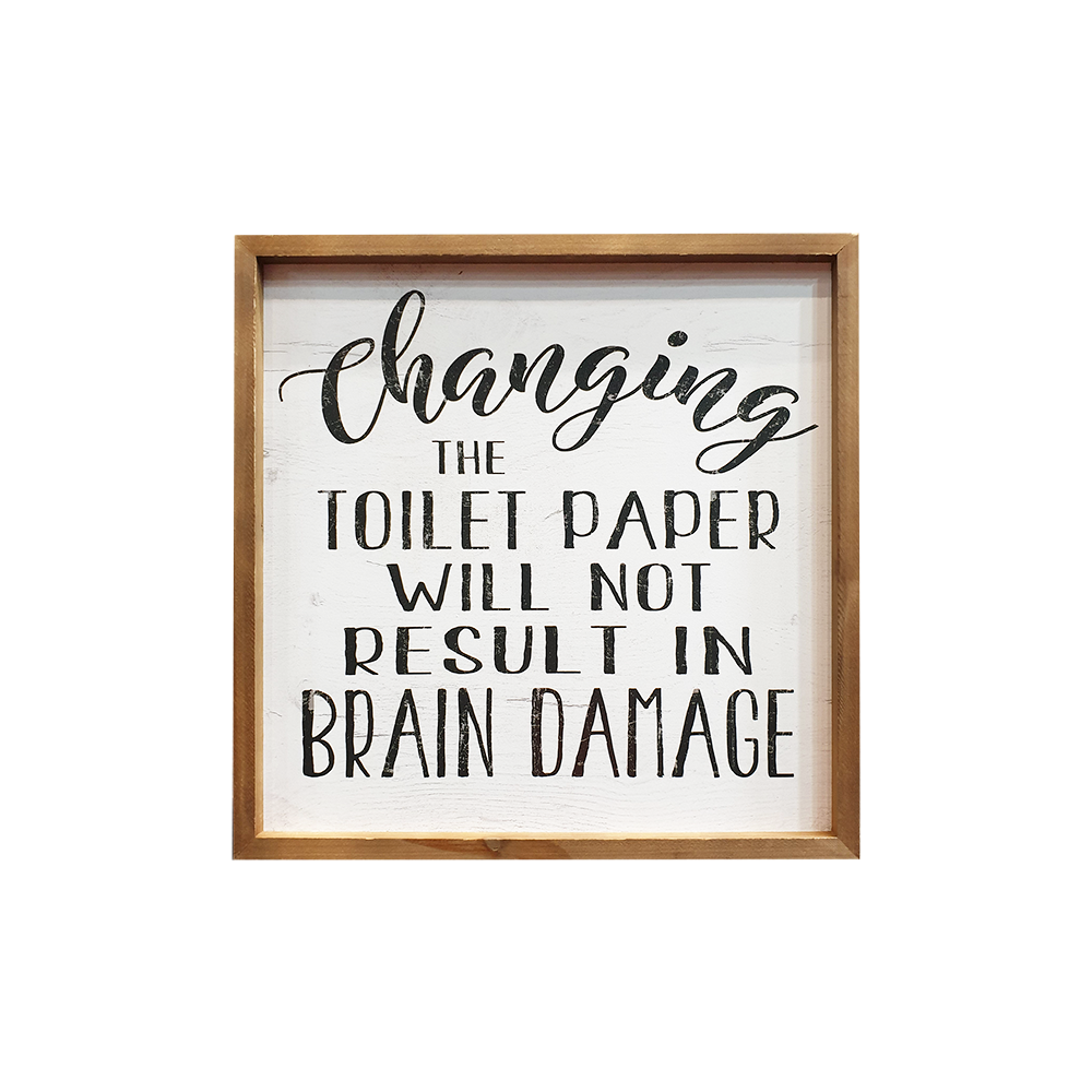 CHANGING THE TOILET PAPER