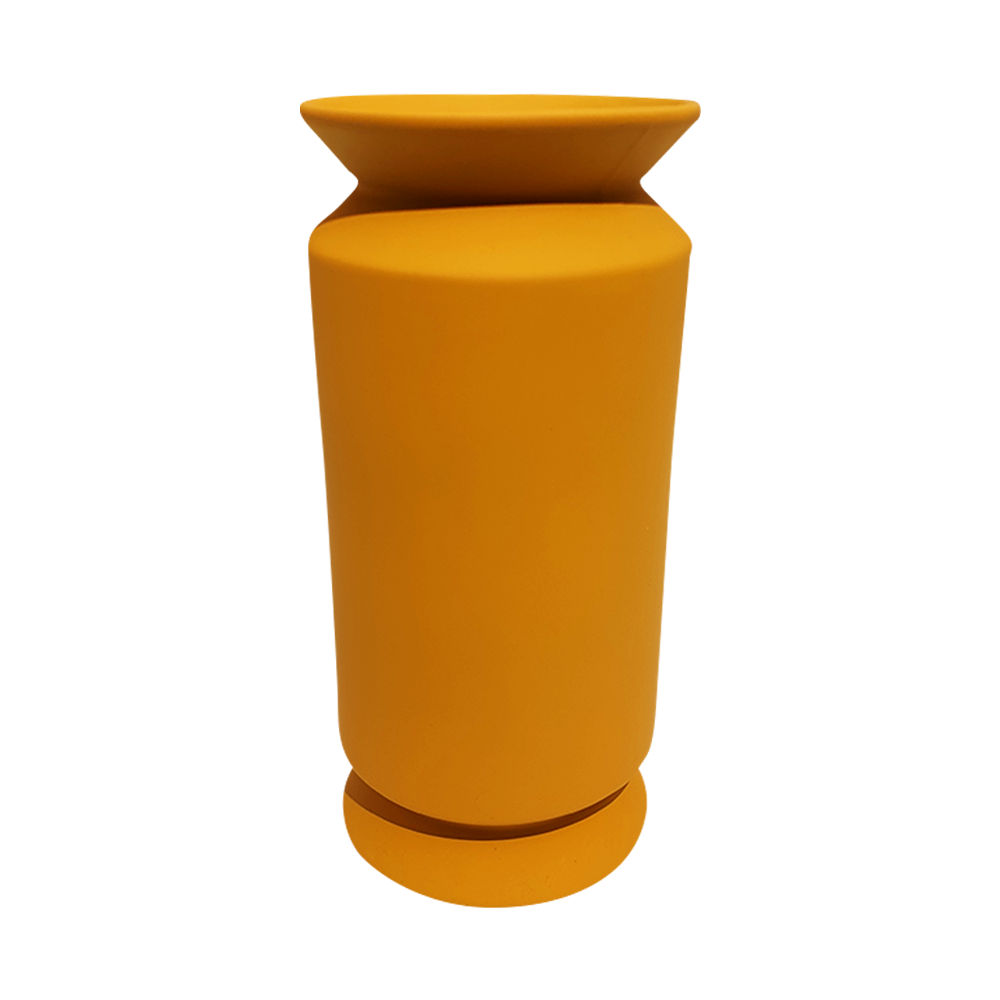 MUSTARD CERAMIC VASE MEDIUM