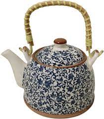 Teapot Blue Vine Sml