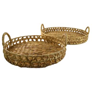 ZINA WOVEN TRAYS - NATURAL