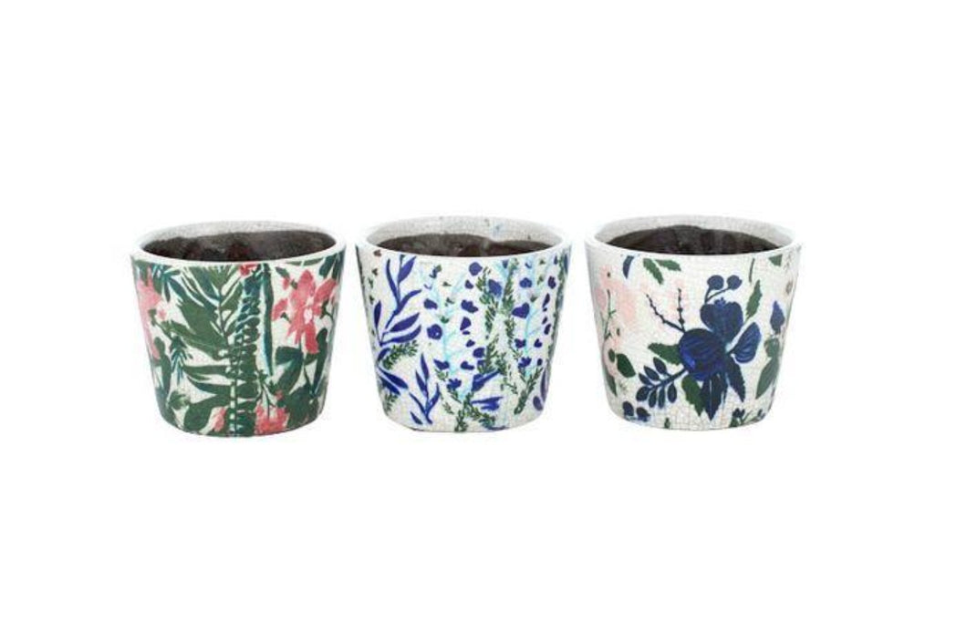 Floral Ceramic Pot