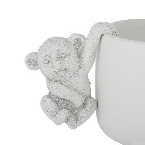 Katy Koala Resin Pot Hanger Grey