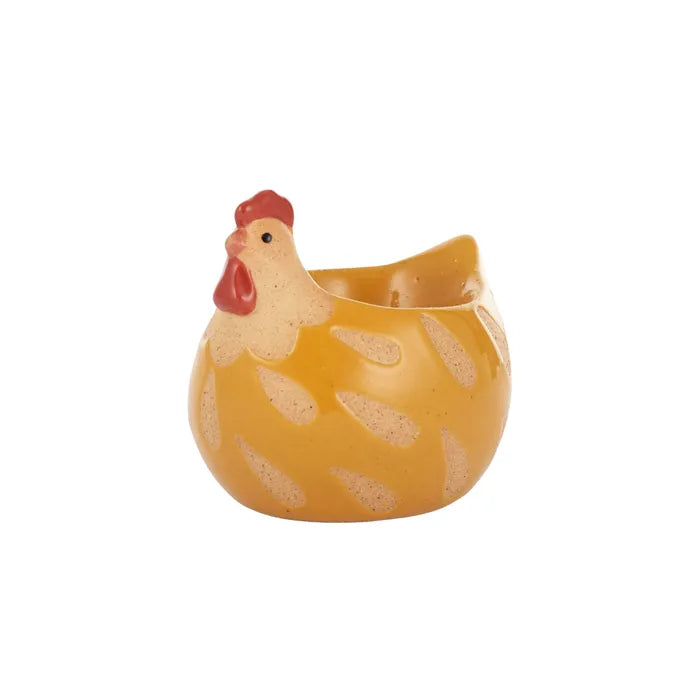 HATTIE HEN CER EGG CUP 8X7.5CM YELLOW