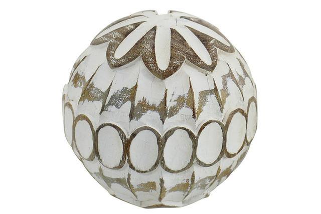 Bargo Pattern Sphere Wh 10cm