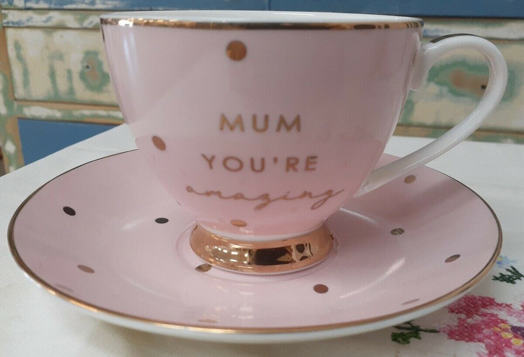 MUM YOURE AN INSPIRATION TEA CUP SET