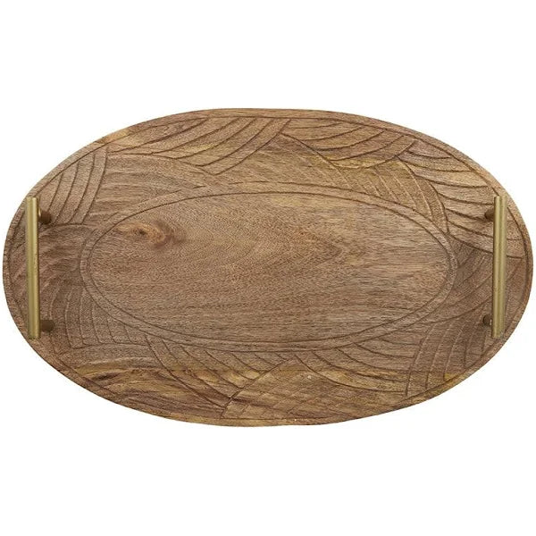 Naya Wood Oval Tray