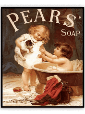 Pears Soap Bath Sign 25x30cm