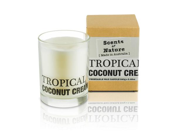 TROPICAL COCONUT CREAM SOY CANDLE 240G